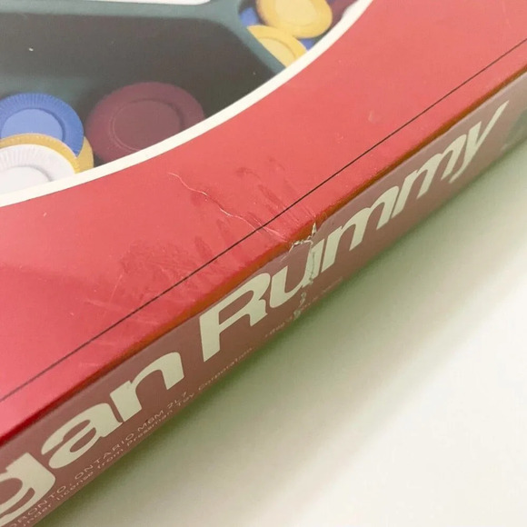 Michigan Rummy Board Game Classic Gin Rummy Game Tray Playtoy Damaged Box - Picture 7 of 16